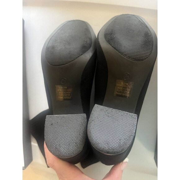 MIA Erika Fly Knit Booties Dress Boots Black - Picture 10 of 14